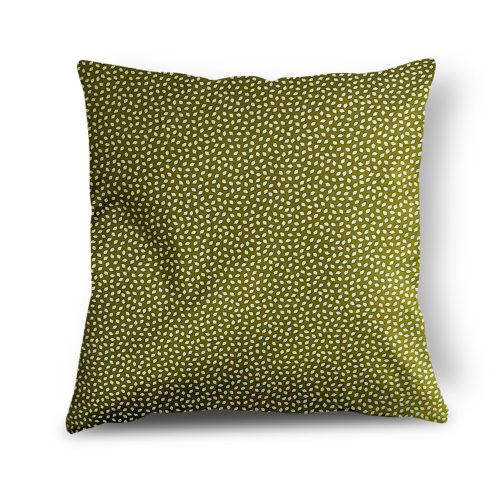 Green & White Leaf Cushion