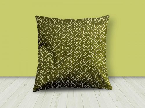 Green/White Leaf Design Cushion