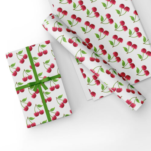 Gift Wrap Red Cherry