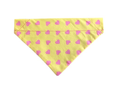 Dog Bandana Pink Hearts