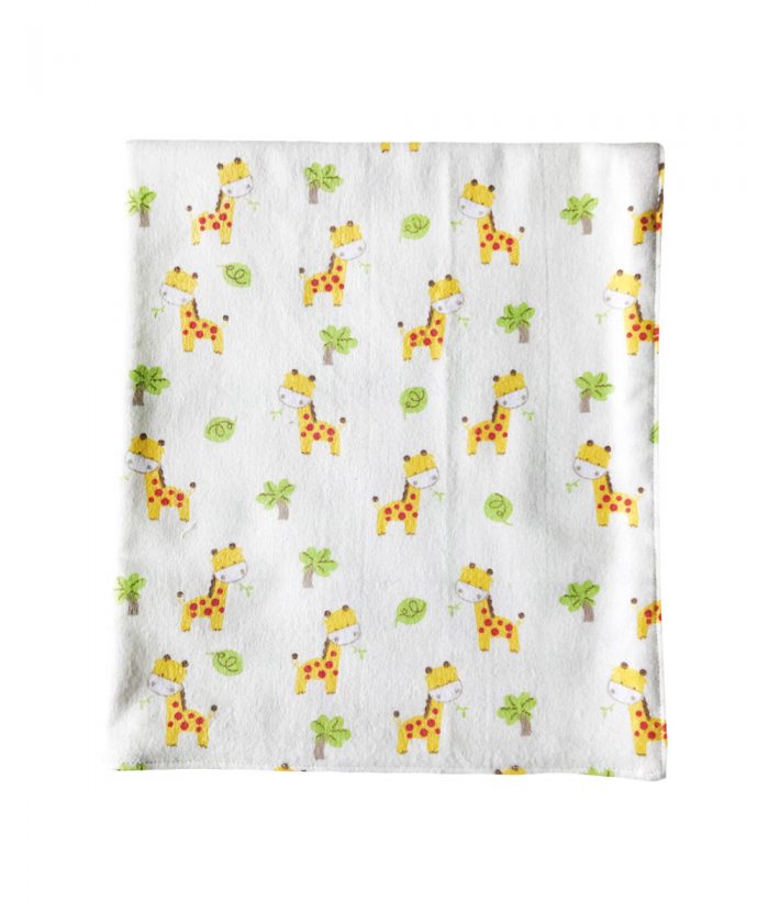 Giraffe and Floral Handmade Baby Blanket