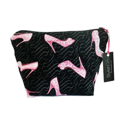 Pink Shoes Cosmetic Bag