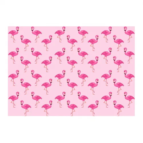 Gift Wrap Pink Flamingo