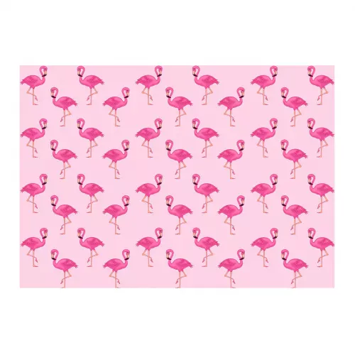 Gift Wrap Pink Flamingo