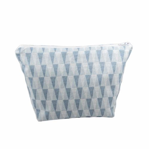 Blue Triangle Cosmetic Bag - Handmade Gift Company