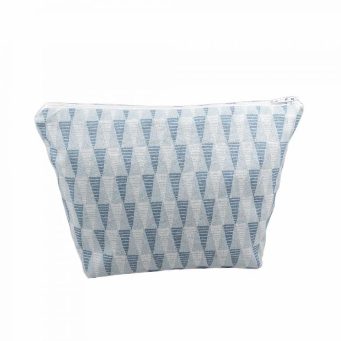 Blue Triangle Cosmetic Bag - Handmade Gift Company