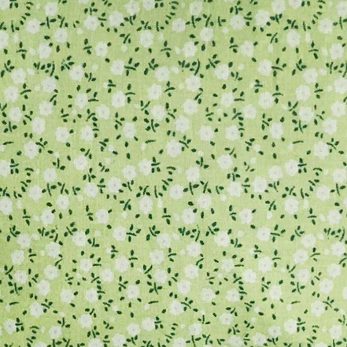 Green Floral Cosmetic Bag
