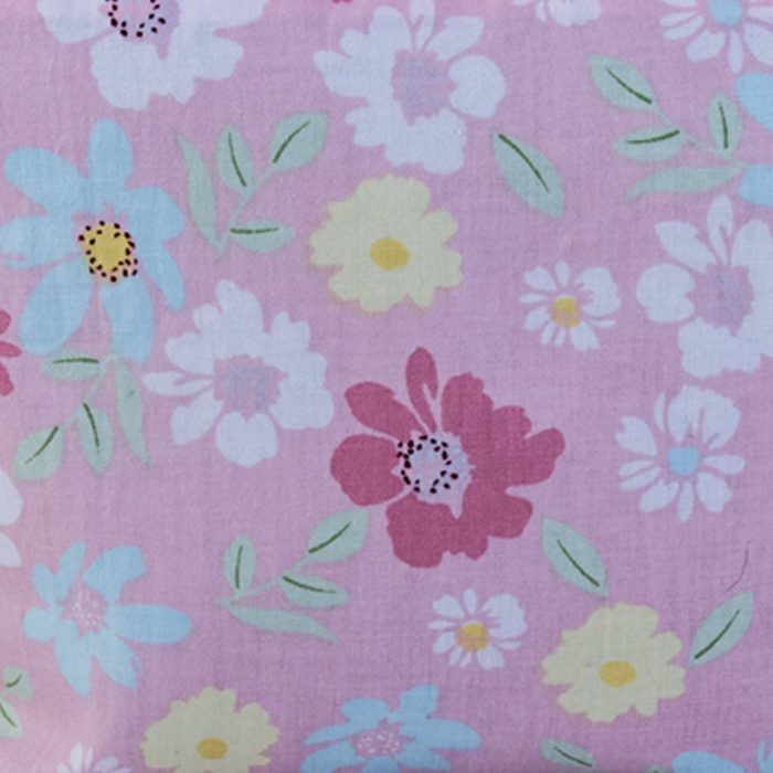 Pink Floral Cosmetic Bag