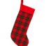 Handmade Christmas Stocking-Red Tartan
