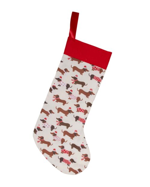 Handmade Christmas Stocking-Cute Daschunds
