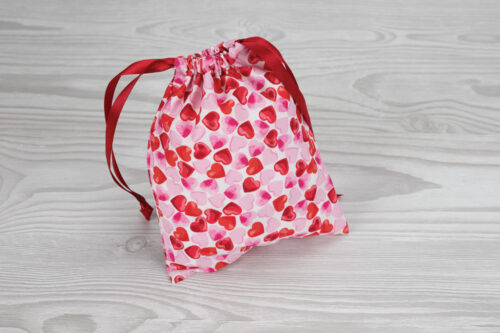 Eco-friendly Face Pads Red Hearts