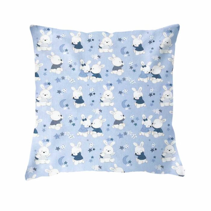 Blue Rabbit Design Cushion