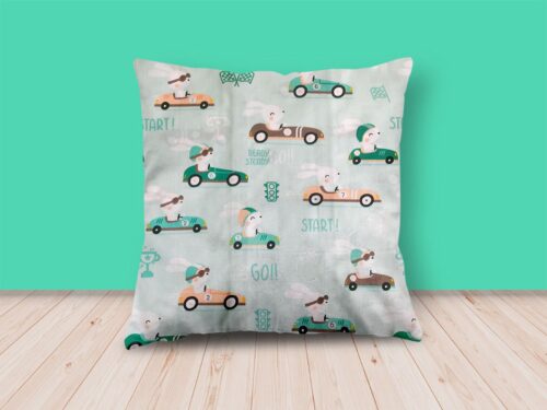 Racing Car Design Cushion