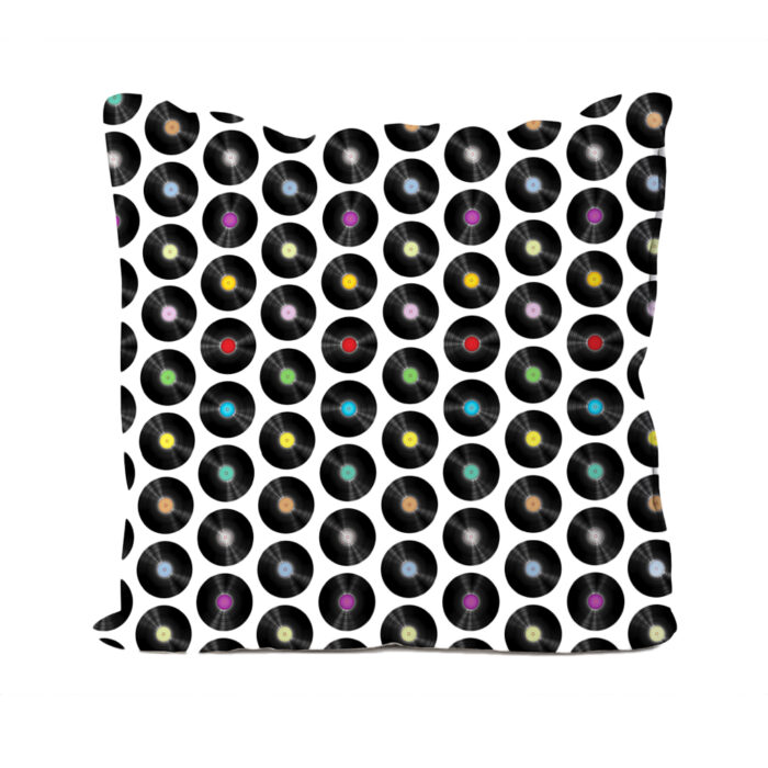 Vinyl Records Design Cushion