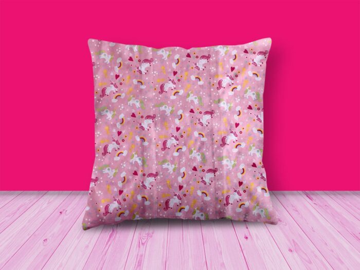 Unicorn Rainbow Design Cushion