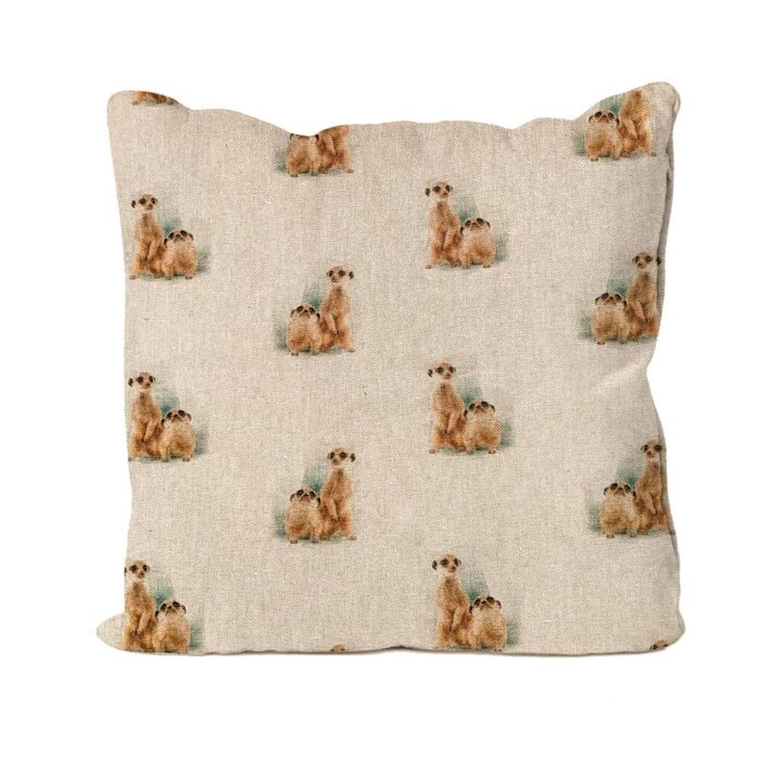 Meerkats Design Cushion