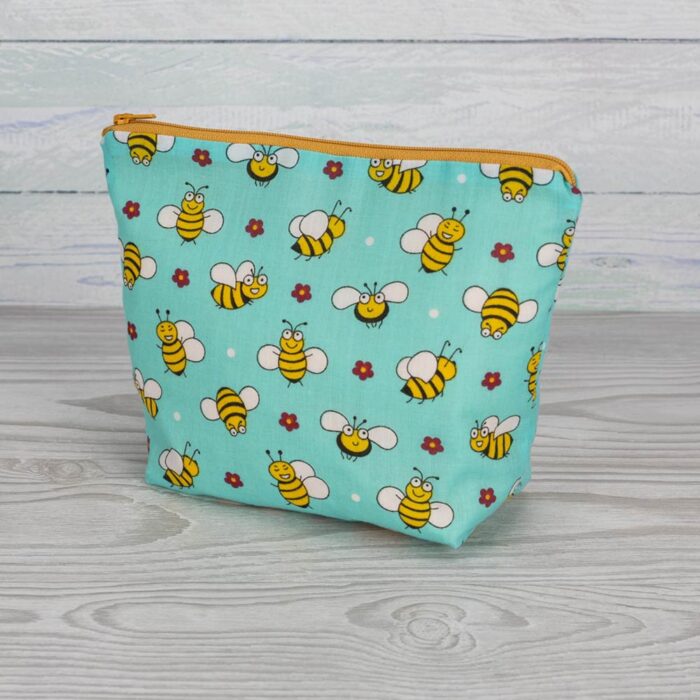 Bees design cosmetic bag