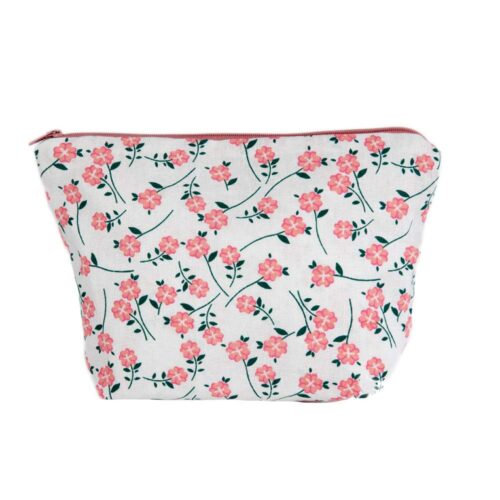 Floral Design Cosmetic Bag