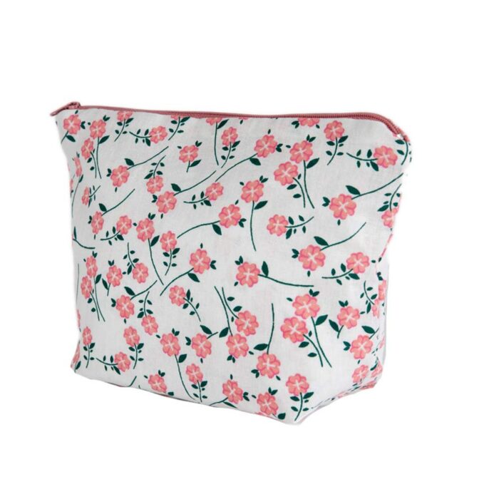 Floral Design Cosmetic Bag