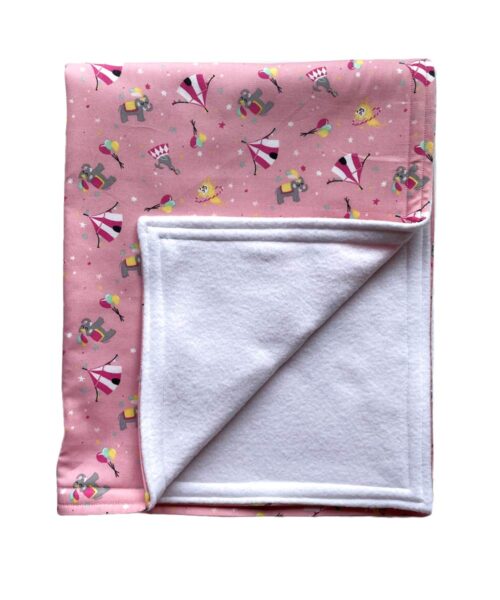 Pink Circus Baby Blanket