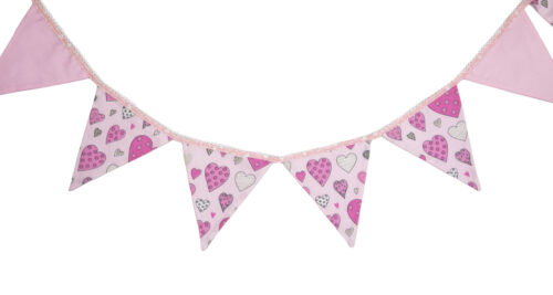 Pink Hearts Design Bunting