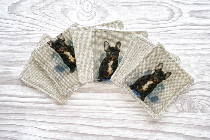 Eco-friendly Face Pads-French Bulldog