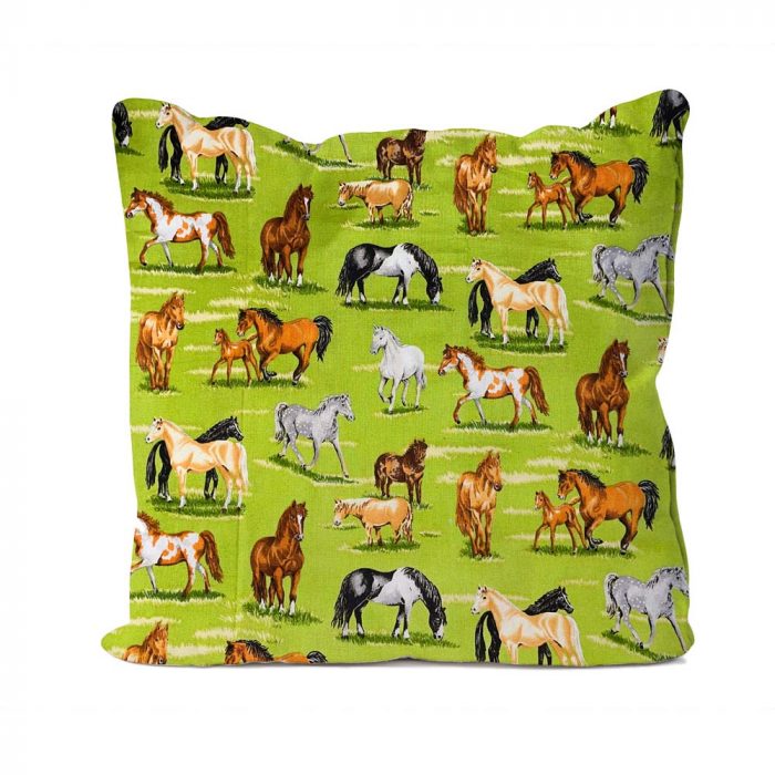 Horses in a Field Design Cushion