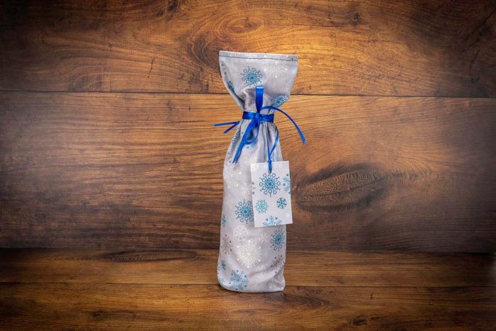 Snowflakes Christmas Bottle Bag