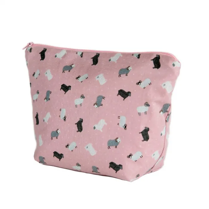 Sheep Design Cosmetic Bag-Pink