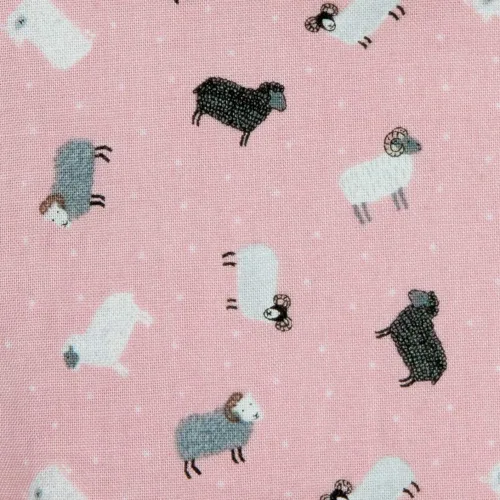 Sheep Design Cosmetic Bag-Pink