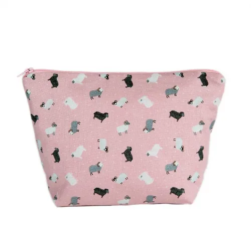 Sheep Design Cosmetic Bag-Pink