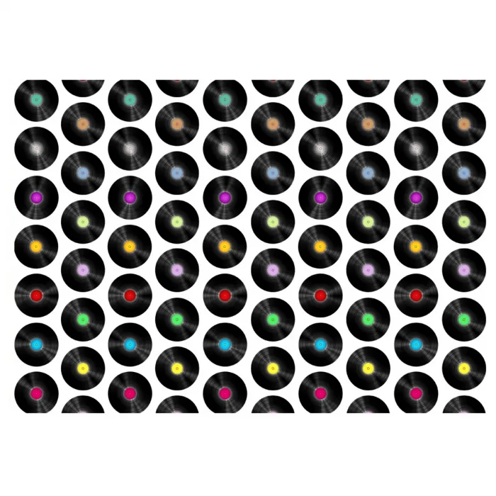 Record Gift Wrap-Multicoloured