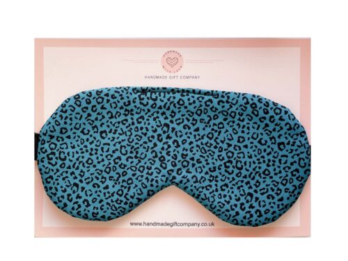 Sleep/Eye Mask Blue Leopard Print