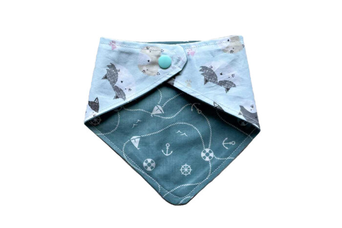 Handmade Baby Bib Nautical - Image 2