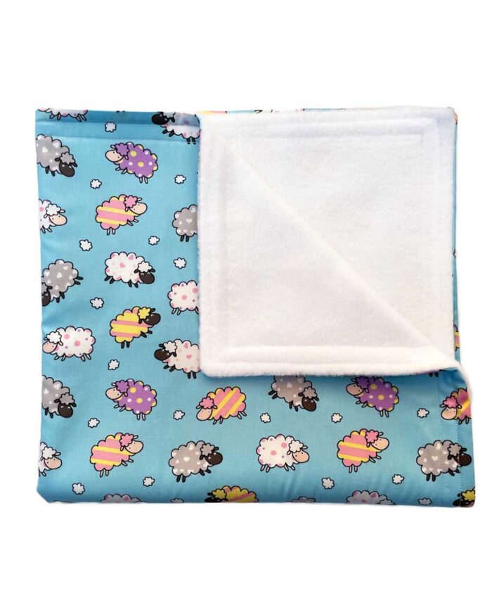 Baby Blanket-Sheep-Blue