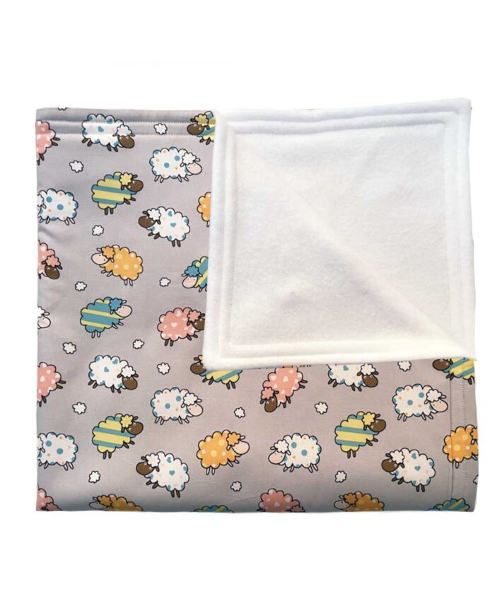 Baby Blanket-Sheep-Grey