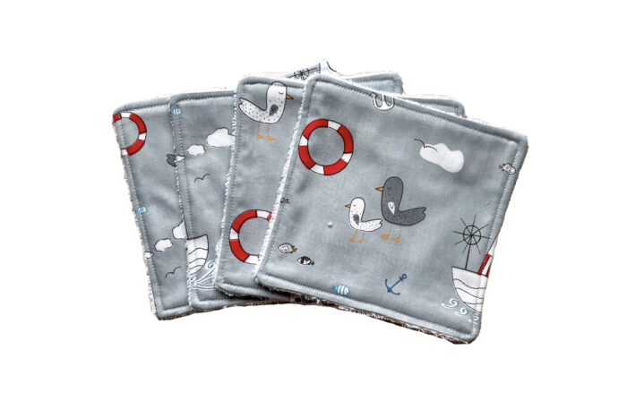 Baby Wipes Nautical Grey