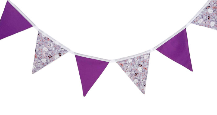 Bunting Ladybird Design Lilac