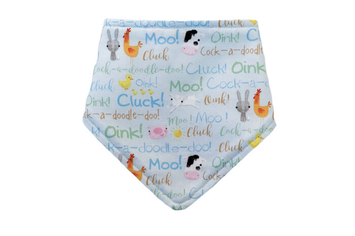 Handmade Baby Bib Animal Farm