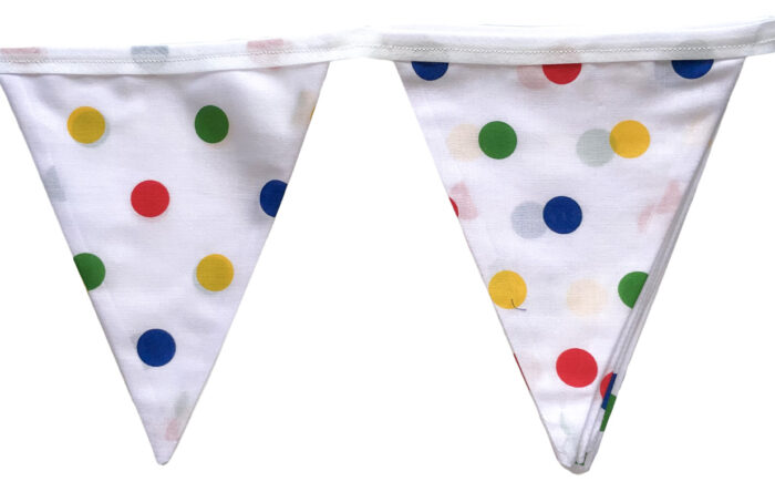 Bunting Coloured Dots Pattern