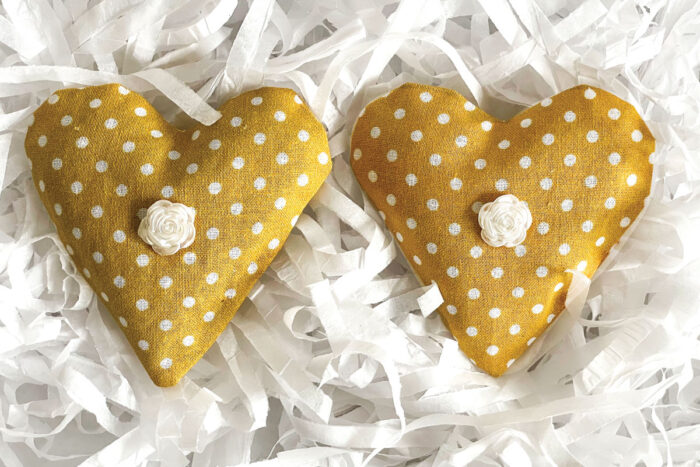 Scented Sachets Yellow Dots