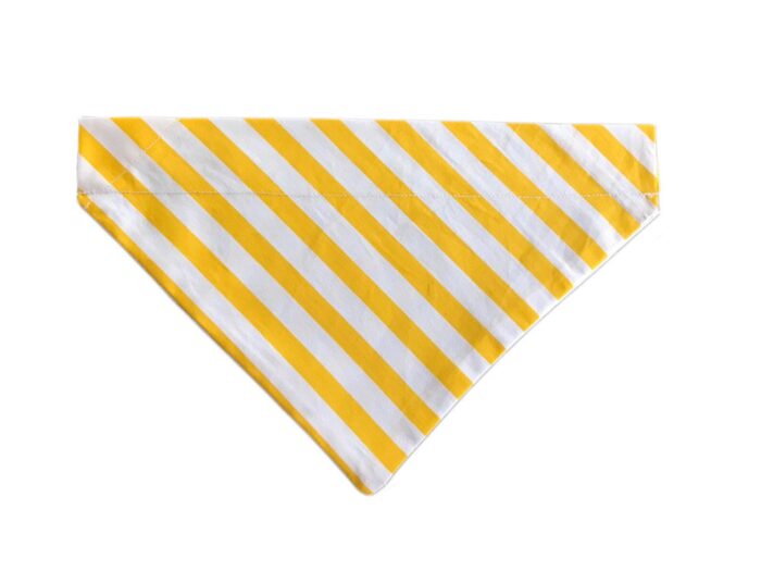 Dog Bandana-Yellow Stripes