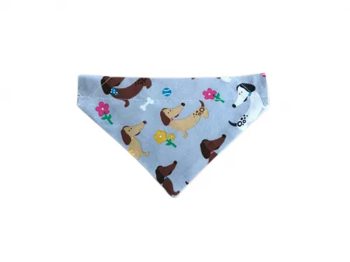 Dog Bandana-Doggies Grey