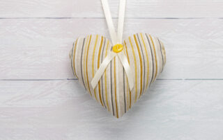 Striped Hanging Heart