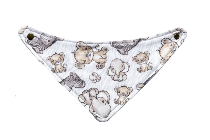 Handmade Baby Bib Zoo Animals