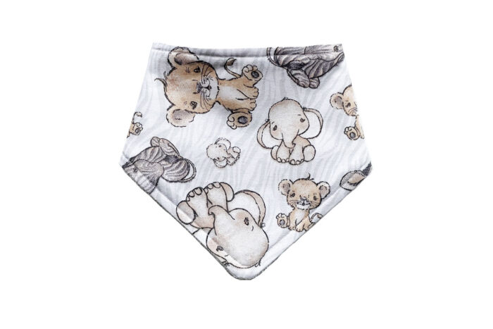 Handmade Baby Bib Zoo Animals
