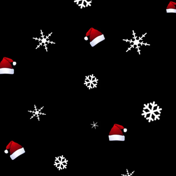 Santa Hats Gift Wrap & Tag