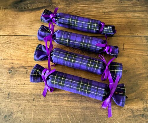 Christmas Crackers Purple Tartan