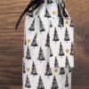 Christmas Bottle Bag Black Trees