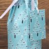 Christmas Bottle Bag Blue Trees